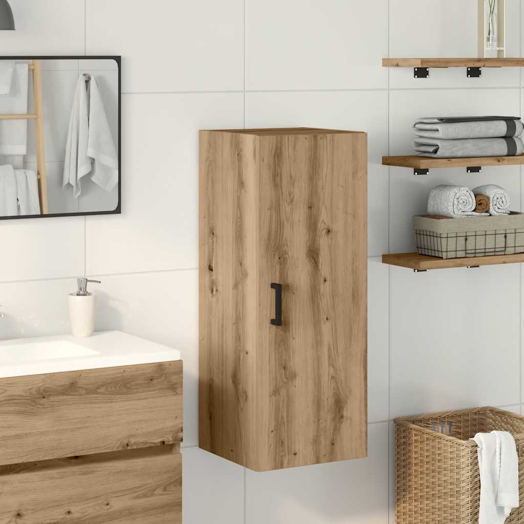 Wall Mounted Cabinet Artisian Oak 34.5x34x90 cm Engineered Wood